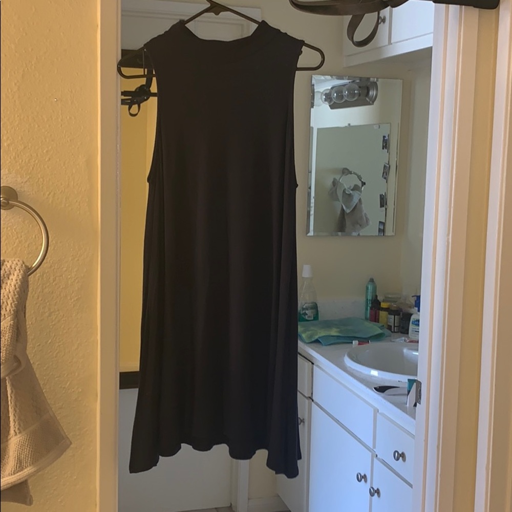 Simple blue T-shirt dress